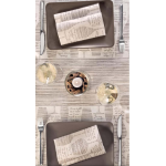 Biodegradable and Compostable Tablecloth CONVIVIO SPUNLACE COCOA - 80pcs.