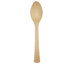 100 ECOWOOD BIO WOODEN SPOONS 16.5 CM