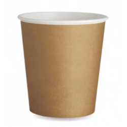 WHITE PAPER CUPS 75 ML RECYCLABLE 50 PIECES - POSSIBLE COMBINABLE LID