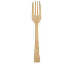100 ECOWOOD BIO WOODEN FORKS 16.5 CM