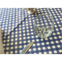 TABLECOTHS 100 X 100 VICKY BLU AND WHITE