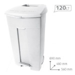 1 Contenitore Raccolta Differenziata CONTIPLAST con pedale e ruote da 120 Litri 1 Contenitore Raccolta Differenziata CONTIPLAST con pedale e ruote da 120 Litri