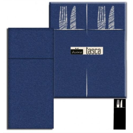 Cutlery Pocket 40x32 Airlaid Blue Napkin PLUS line 1200 pcs Cutlery Pocket 40x32 Airlaid Blue Napkin PLUS line 1200 pcs